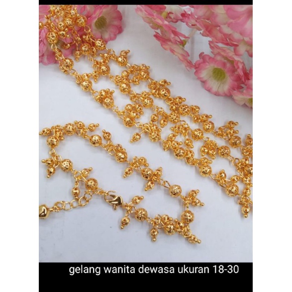 Sdrj201. Gelang tangan xuping wanita dewasa lapis emas ukuran 18-20 cm