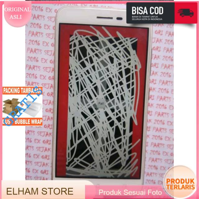 LAYAR SENTUH LCD TOUCHSCREEN TOCH TC TS FULLSET FRAME TULANG BEZEL ASUS ZENFONE 3 ZE552 ZE520 KL KOM