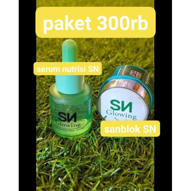 serum SN glowing dan sunblok SN glowing
