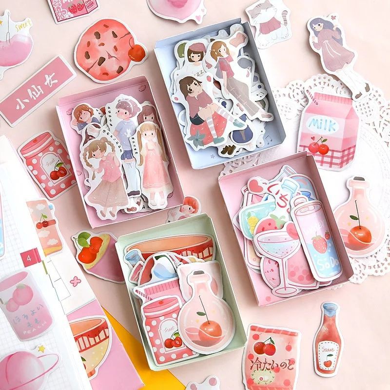 

stiker deco DIY aesthetic, scrapbooking, journal dan diary