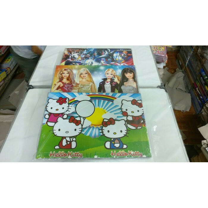 Meja Lipat Belajar Anak Kaki Aluminium 33x48 cm (Alumunium)