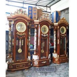 Jam ukir kayu jati jam besar ruangan kayu jati ukir Jepara