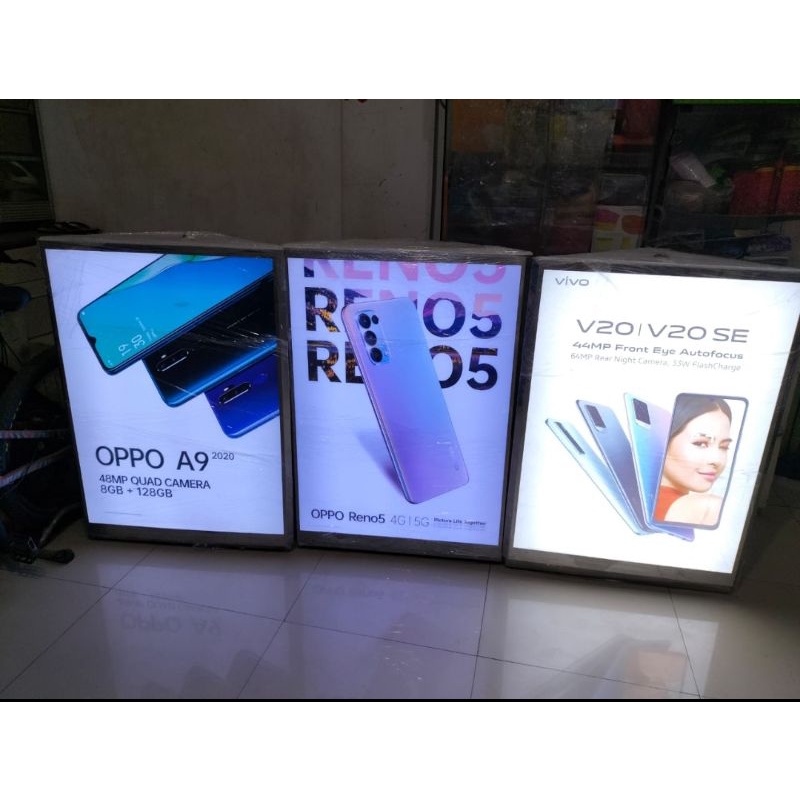 Siku atau sudutan etalase vivo dan oppo (second)