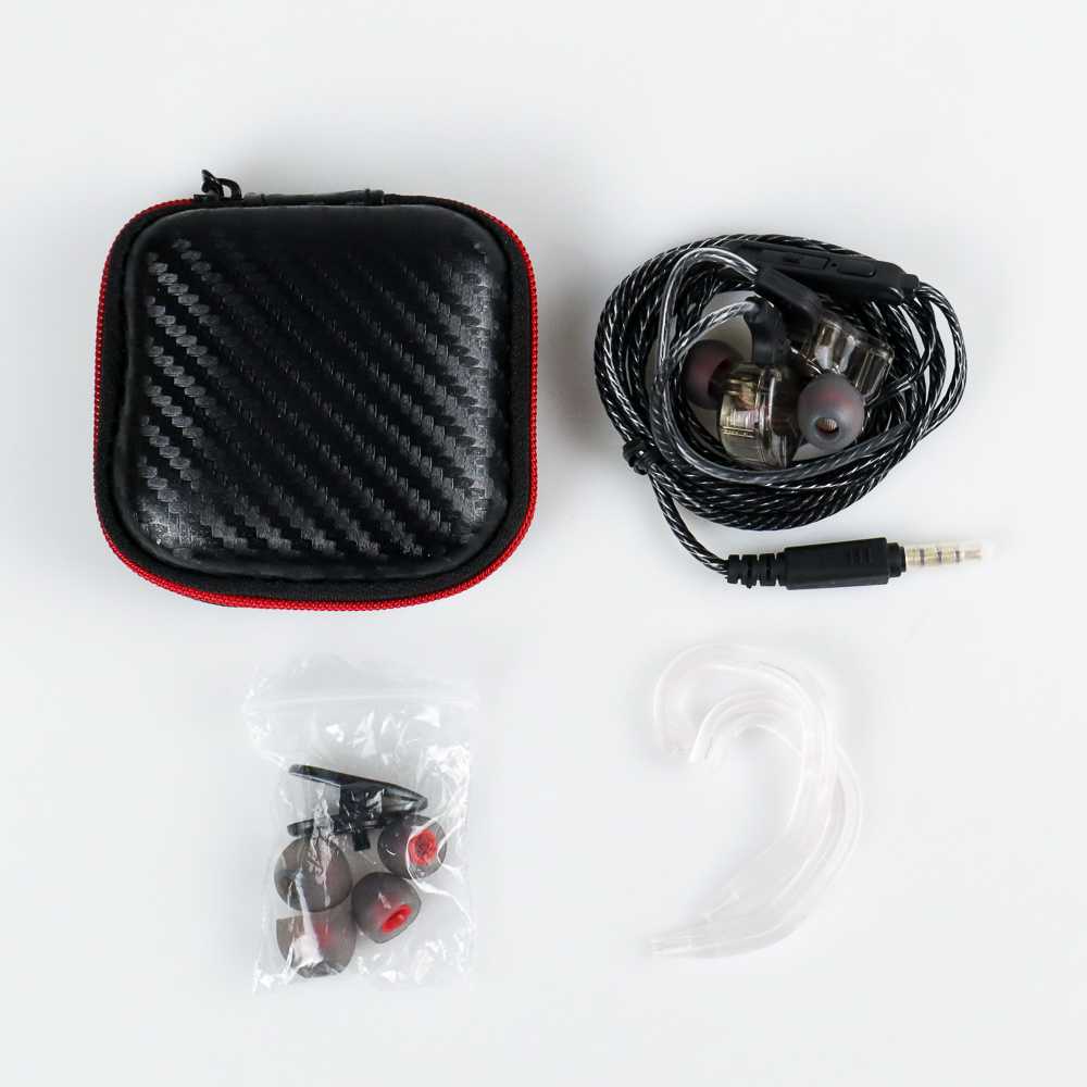 (100% BARANG ORI) HiFi Earphone Bass Dynamic Driver with Mic - QKZ-AK6