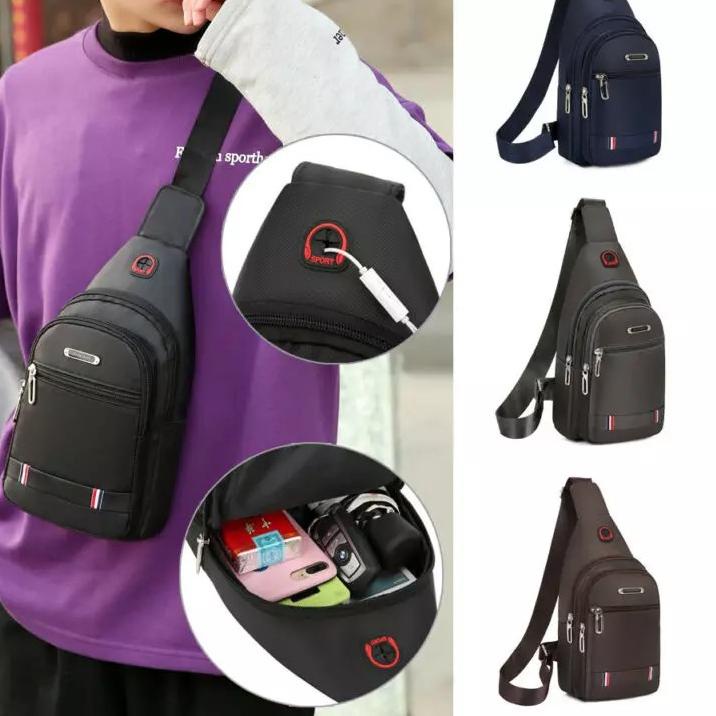 (BIG SALE) RR KEVIN - Waistbag Tas Selempang Pria Wanita