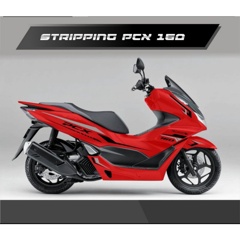 cutting sticker pcx 160 merah