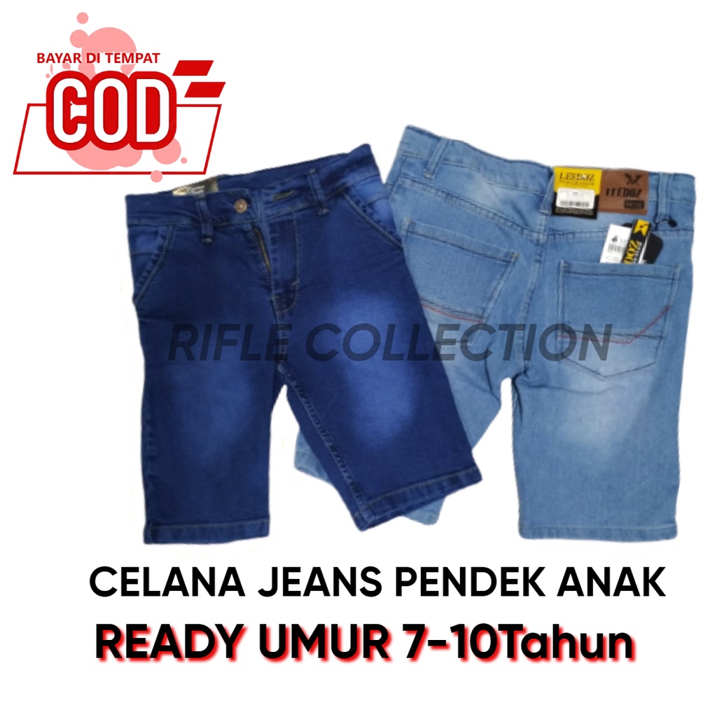 Celana Jeans Pendek Anak Laki-laki Jeans Pendek anak Umur 7-10tahun