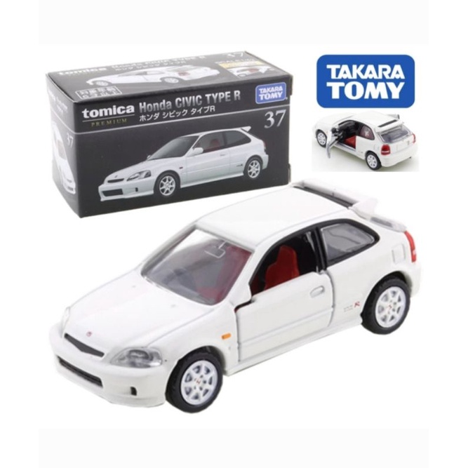 Tomica Premium 37 Honda Civic Type R White TAKARA TOMY Diecast Miniatur Mobil