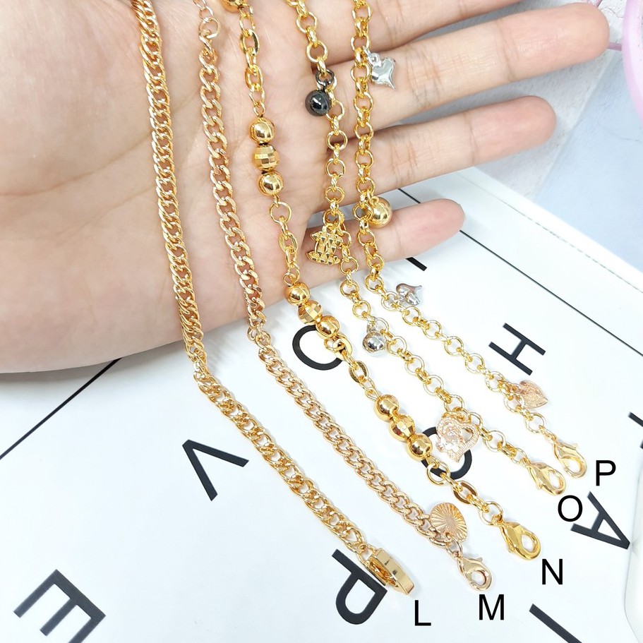 (RINN Jewelry) Gelang Rantai Xuping Lapis Emas 18k Gold Supplier Murah - BB115
