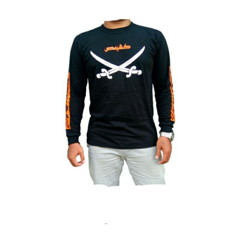 kaos pria / kaos lengan panjang / bisa request sablon