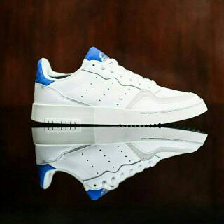 blue and white adidas