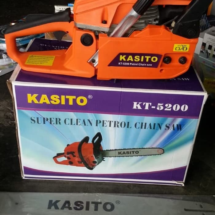 KASITO KT 5200 SUPER CLEAN PETROL CHAIN SAW gergaji mesin kayu