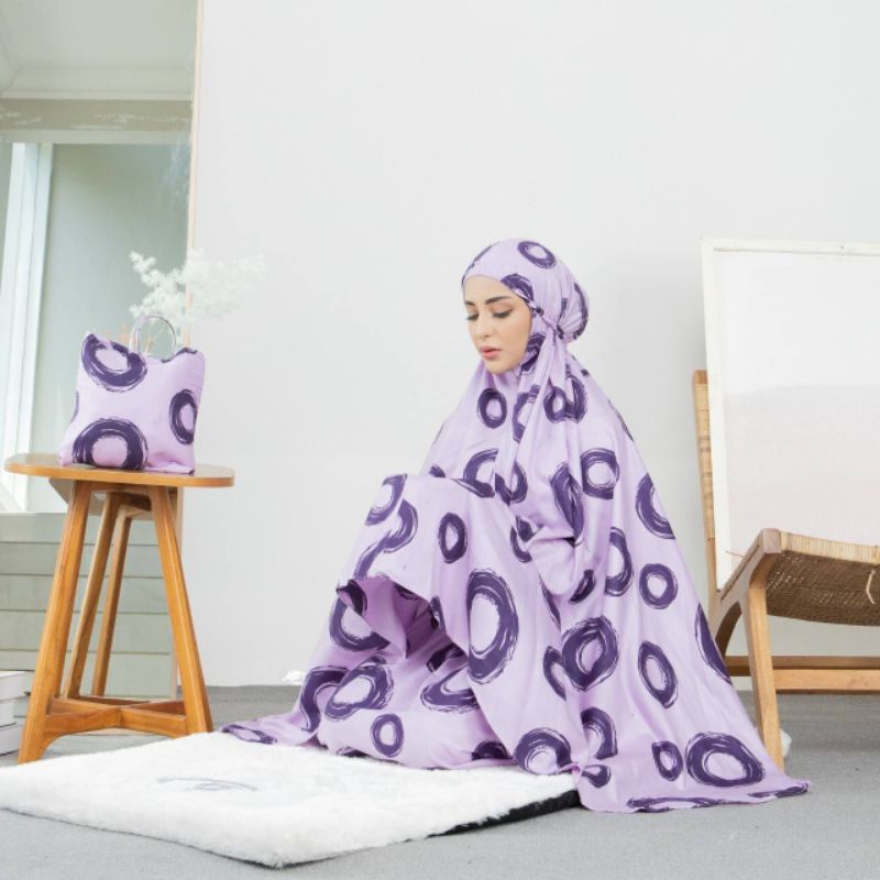 New Mukena dewasa jumbo murah mukena polos dan motif bunga rukuh katun rayon premium mukena Tazbiya 