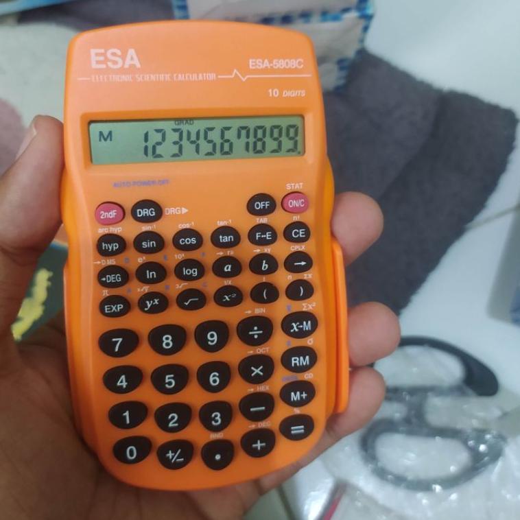 

6.6 Fasion sale Kalkulator Warna Scientific Calculator Murah Tahan Lama Esa 5808 buruan