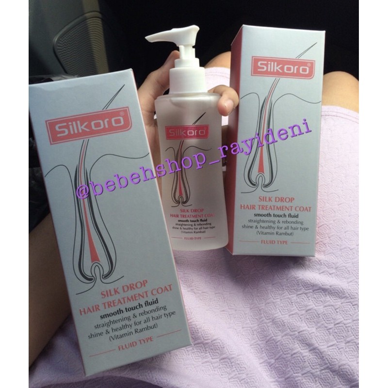 Silkoro Hair Coat Silk Drop Treatment Vitamin Rambut Rusak Kering bercabang