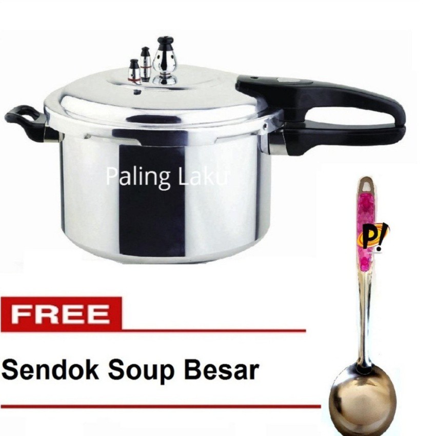 Paling Laku Panci Presto New Viva/omicko Preasure Cooker - 8 L + Free Sendok