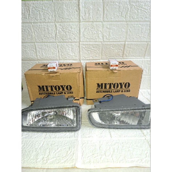 Foglamp Kijang lgx lsx Efi kapsul 2000 2001 2002 + BOLAM lampu kabut bemper kanan kiri bohlam mobil