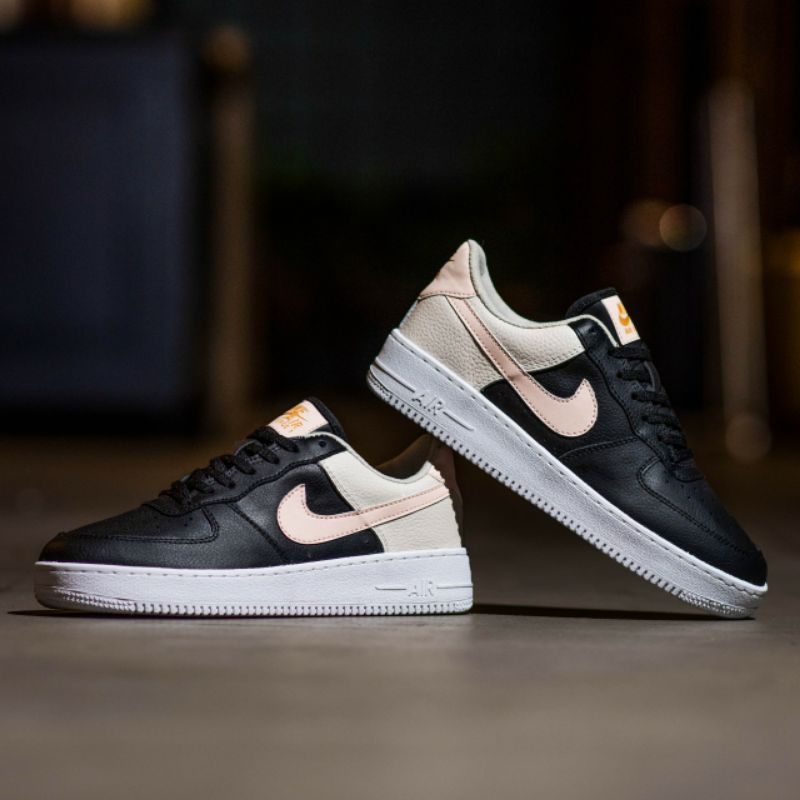 NIKE AF1 BLACK PINK BEIGE ORIGINAL 100% - NIKE AF1 ORIGINAL 100% - SEPATU NIKE ORIGINAL 100% - SNEAK