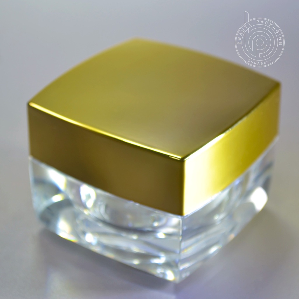 Pot Cream Acrylic 10gr Square