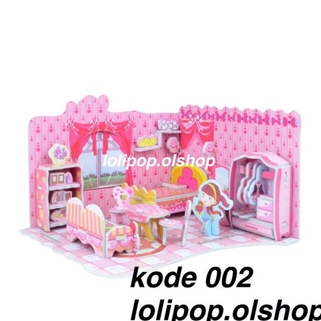 (LOLI-JKT) puzzle 3D mainan anak DIY  Ukuran besar 85 MOTIF