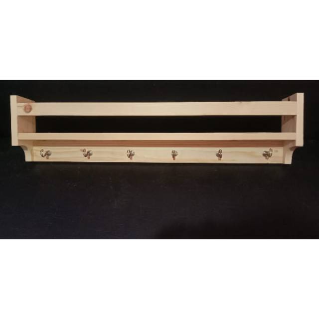 Rak serbaguna jati belanda panjang 1 meter