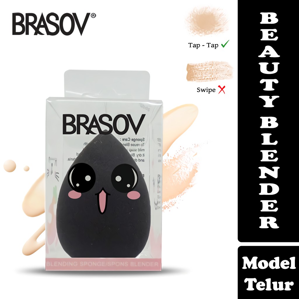 BRASOV Spons Make Up Diameter 3.5 CM Concealer Sponge Blending Spon Beauty Blender