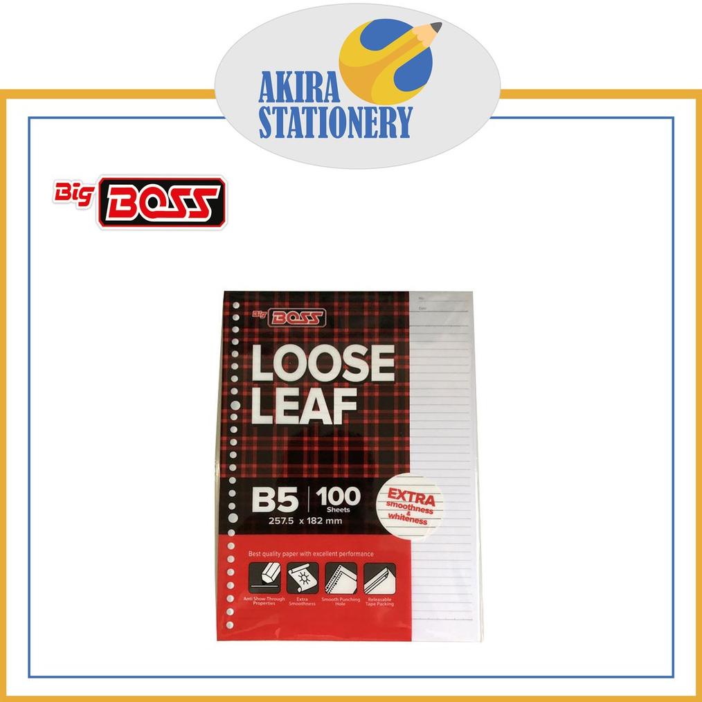 

((BISA COD)) LOOSE LEAF KERTAS FILE BIG BOSS B5 ISI 100 LEMBAR