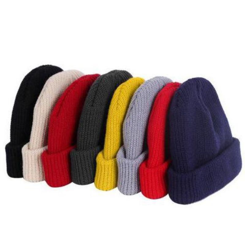 Beany Hat Short Kupluk Distro Original Katoon Wol Bolak balik