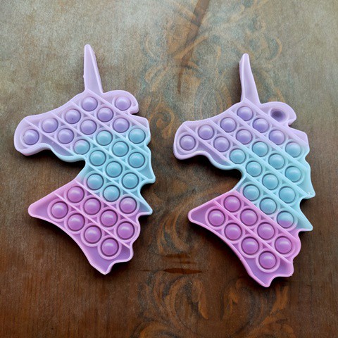 pop it fidget toys UV PELANGI UNICORN - AMONG US - Stitch - Owl UV Import-UNICORN UV