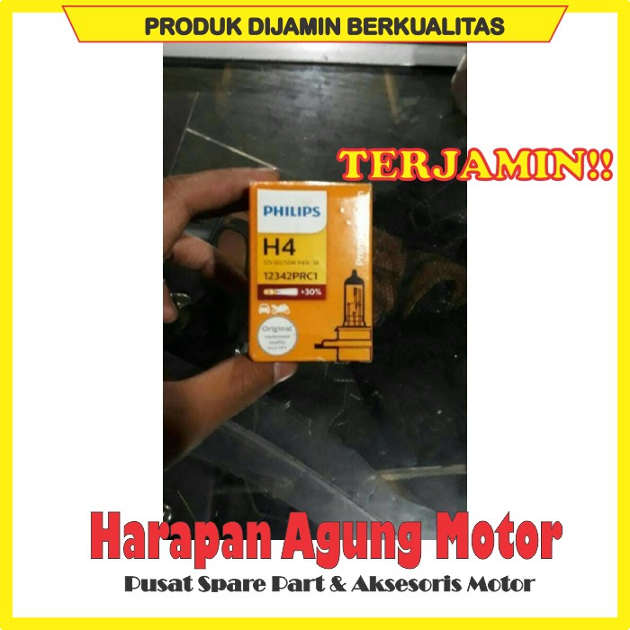 PROMO BOHLAM DEPAN H4 PHILIPS MOTOR