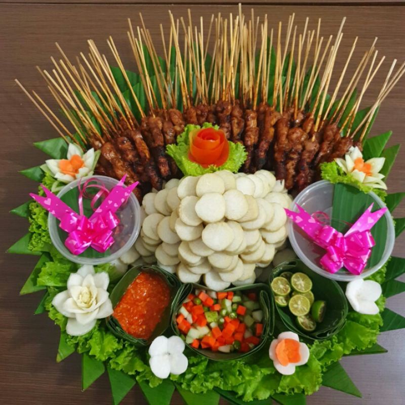 

Tumpeng Sate ayam/Sate Ayam/Tampah sate