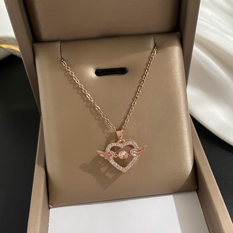 [ Bayar Ditempat ] Kalung Titanium Original Rantai Rose Gold 45 Cm / Accesories Wanita Kalung Lapis Emas 18K Rose Gold / Kalung Titanium Import