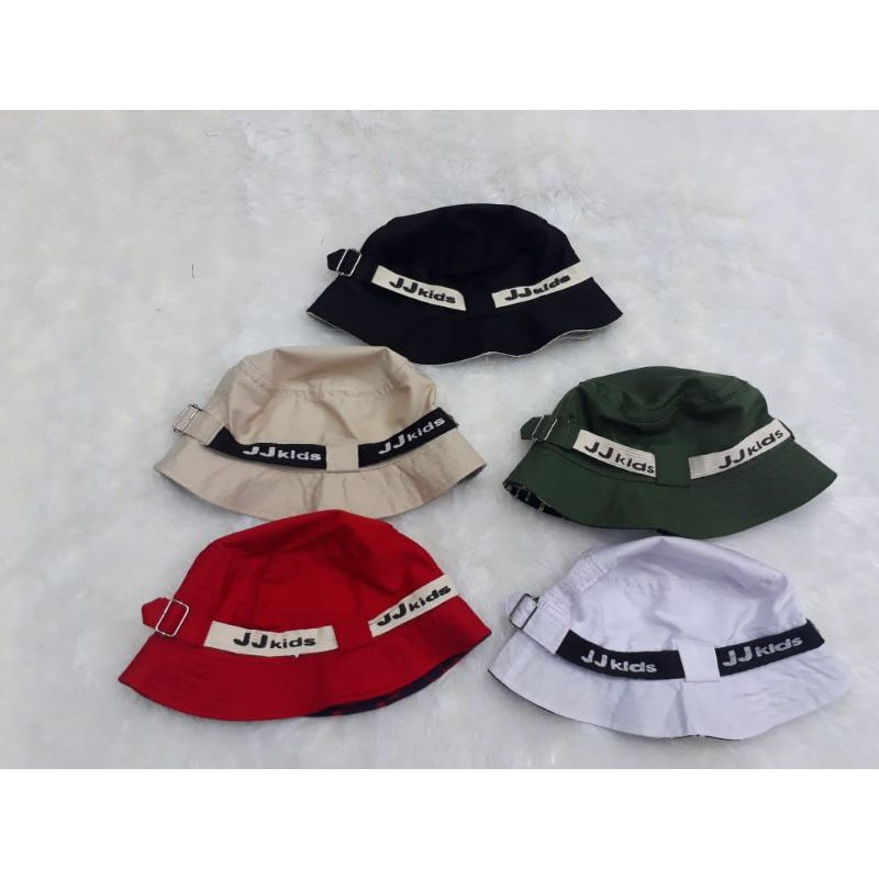 topi polos jj kids gratis bordir nama