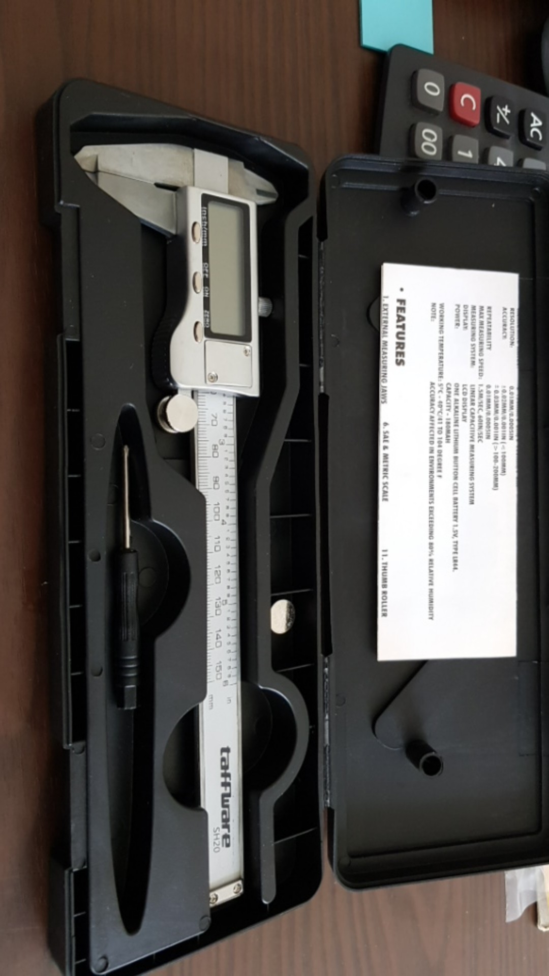 Jangka Sorong Digital Lcd Vernier Caliper Micrometer 15cm - Sh20