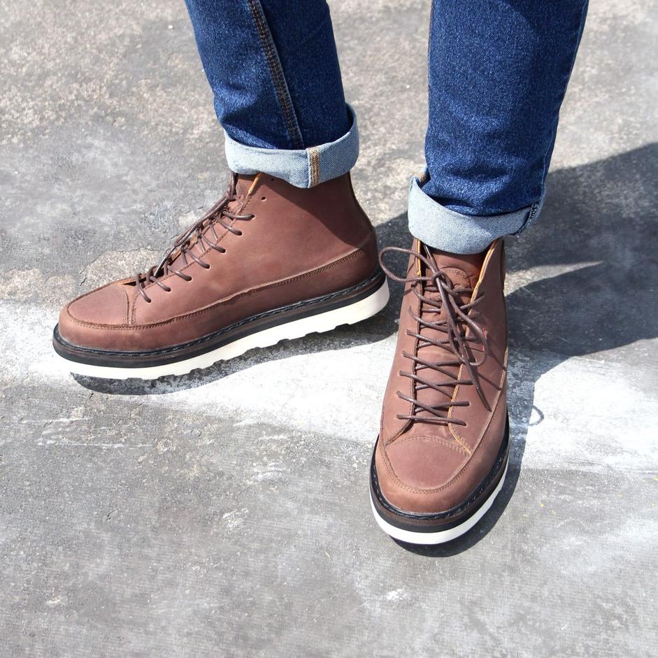 Bagus Dipakai.. BOOTS CLASSIC CASUAL - ARTHUR BROWN - BRADLEYS FOOTWEAR OFFICIAL