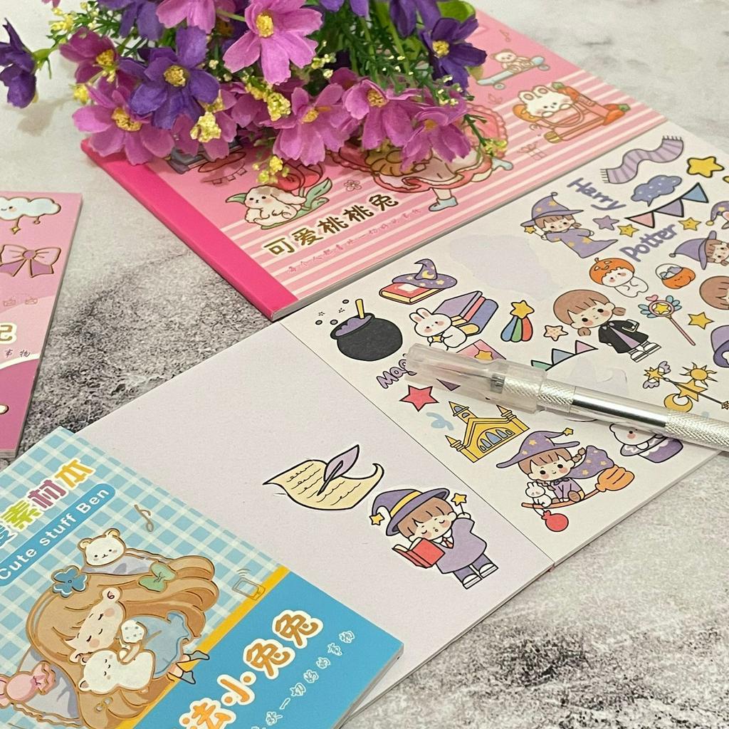 Buku Stiker KL-43 Ukuran Besar Cute Lucu / Buku Senmu Sticker Termurah Stationary Kekinian Edisi Spesial Unik Favorit Anak bisa Grosir dan COD