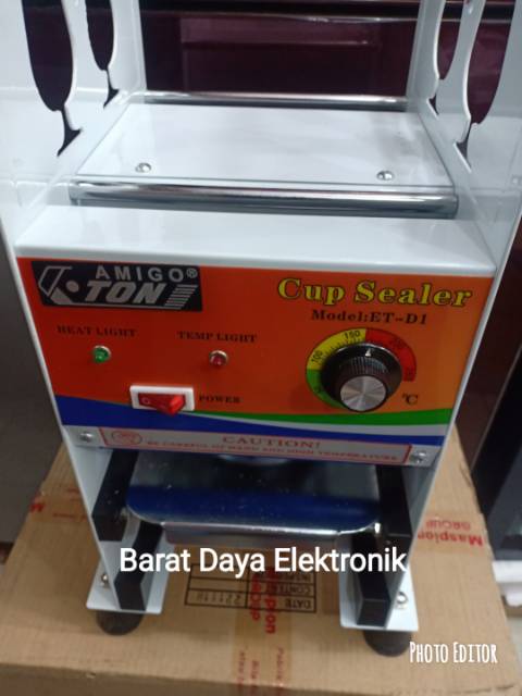 ETON MESIN CUP SEALER ETON ET- D1 ORI (Gelas 12oz-22oz) + PLASTIK