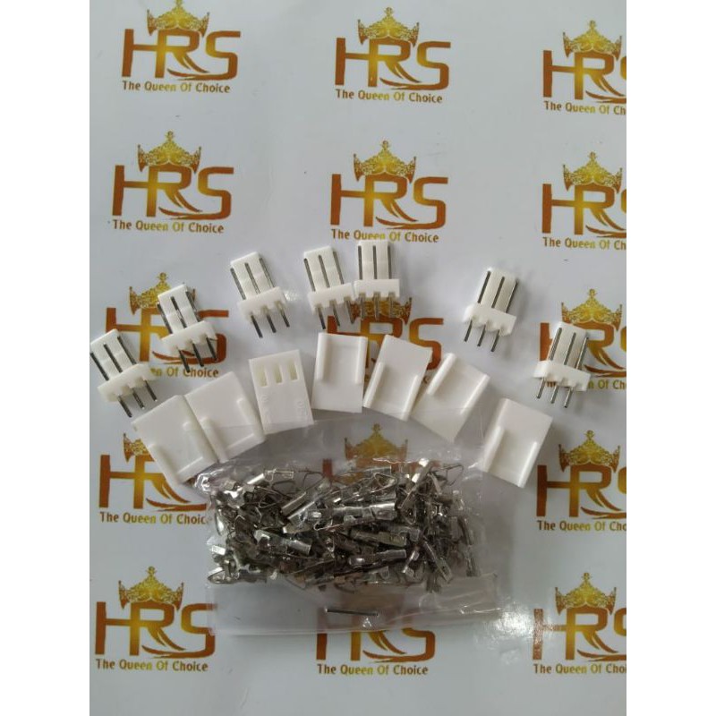 konektor 3 pin white housing 2510 Lhe socket soket 3pin molex molek