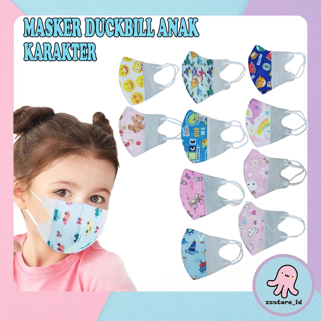 Masker Duckbill 3PLY Anak KARAKTER