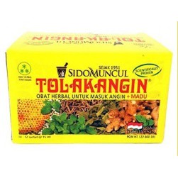 (Dapat 12 Sachet/ box) Jamu Tolak Angin Plus Madu - 1 Sachet @ 15 Ml / Masuk Angin / Mual / Kembung