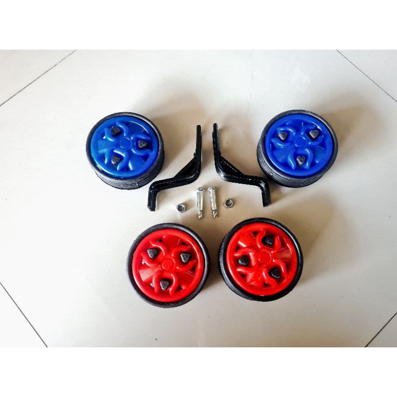 Bahan Tebal Ukuran Size Lengkap Roda Samping 12 16 18 20 inc inch inchi BMX Mini Training Wheels Sepeda Anak Anak First Bike Bicycle Wheels Kid Roda Bantu Push Keseimbangan