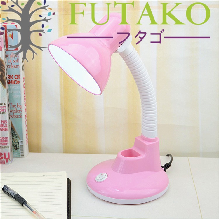 FUTAKO LB-202 Lampu Meja Belajar Leher Flexible GRATIS BOHAM