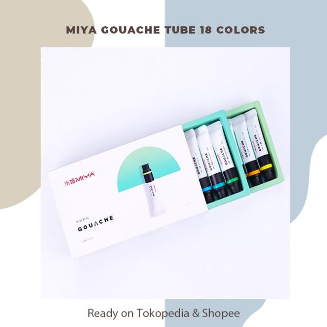 

Miya gouache tube 18 colors