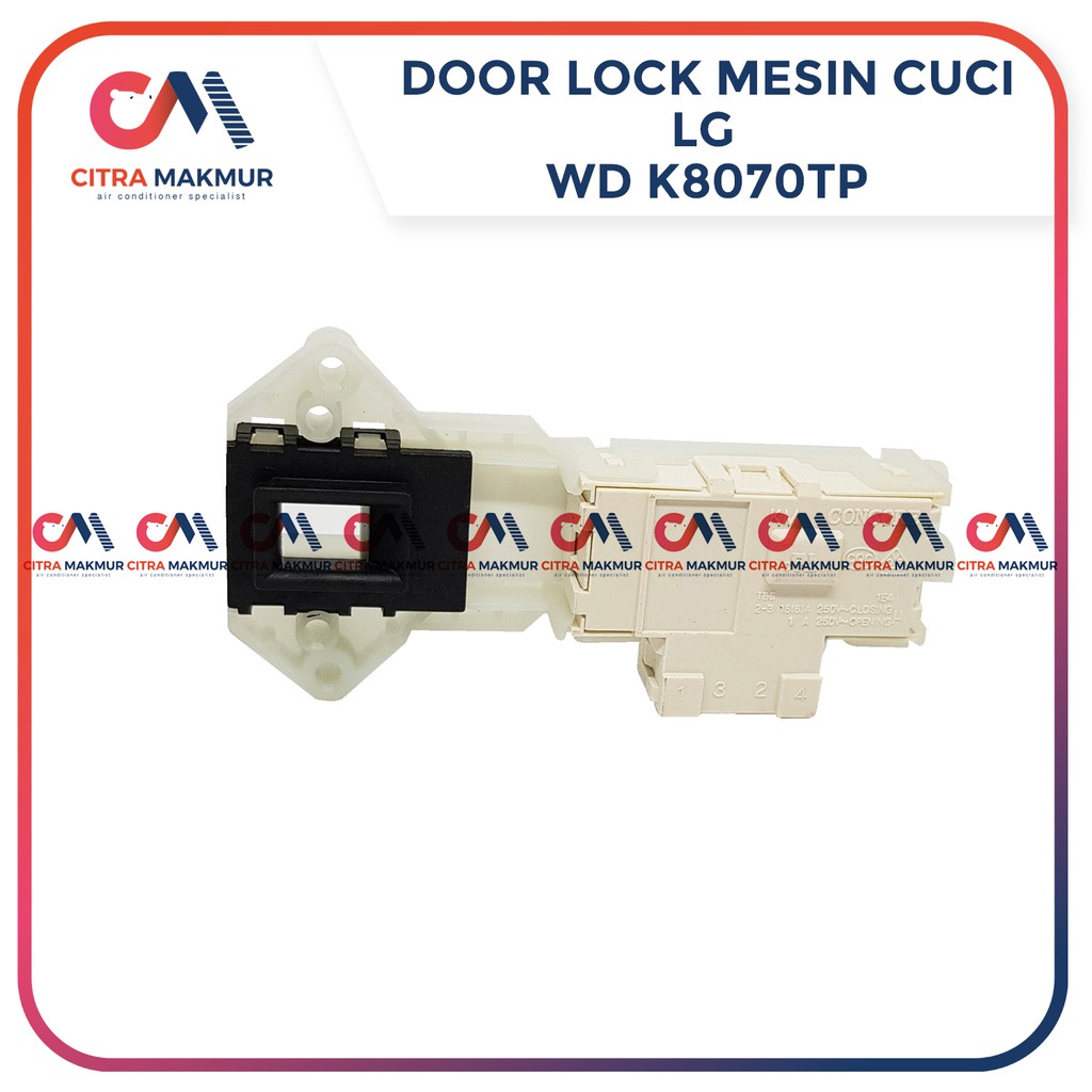 Kunci Switch Pintu Mesin Cuci LG Front Load Loading Door lock Samsung Otomatis KM-5 WDM8070