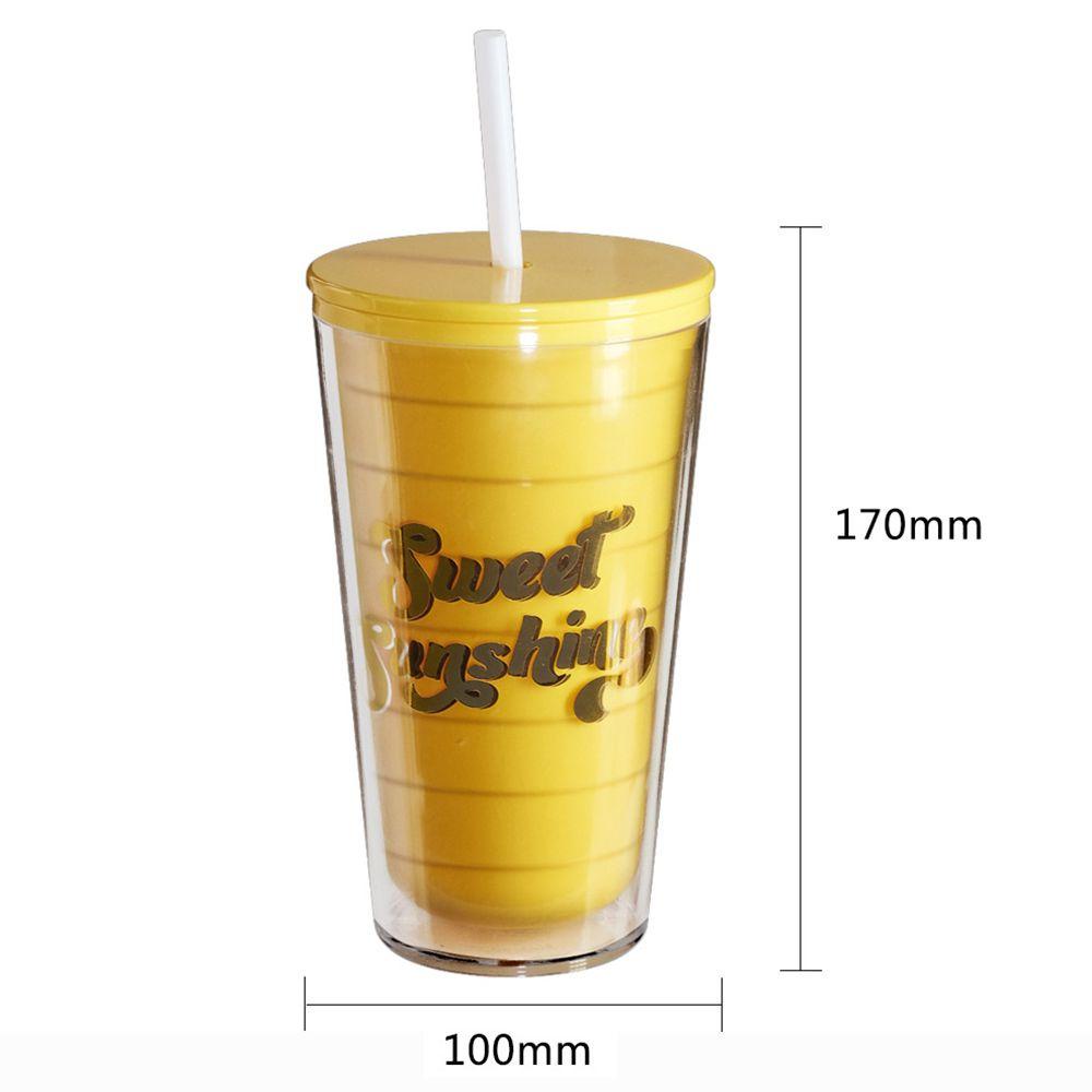 Suyo Botol Minum 600ml Dinding Ganda Portable Reusable Untuk Musim Panas