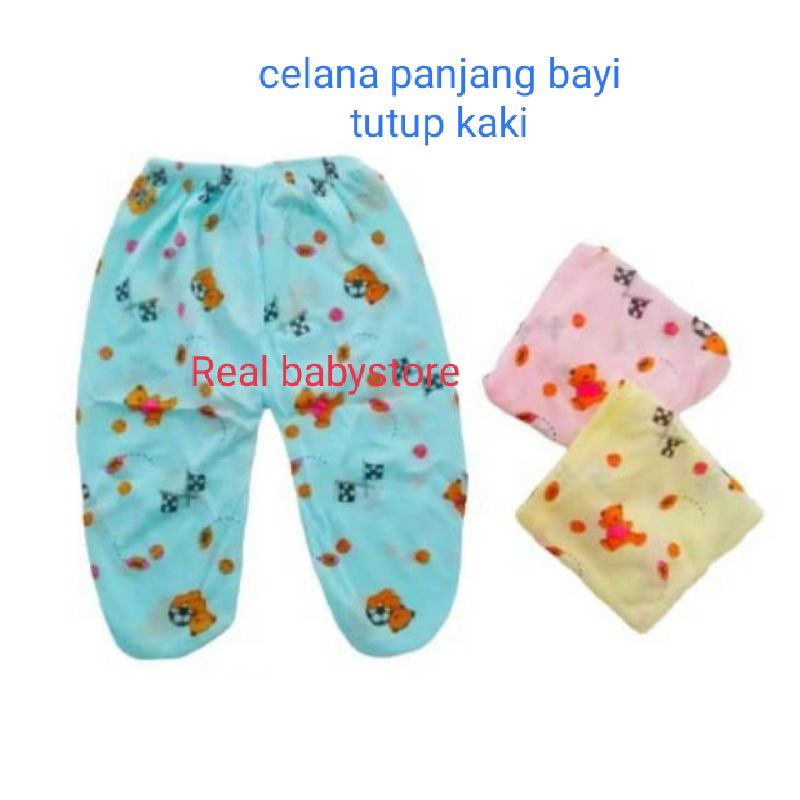 6 PCS Celana Panjang Bayi Tutup Kaki