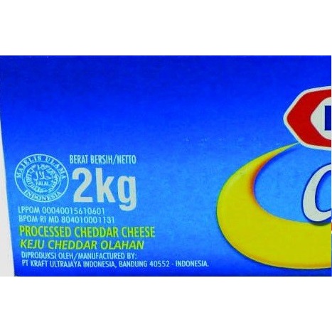 

Keju- Keju Cheddar Kraft 2 Kg -Keju.