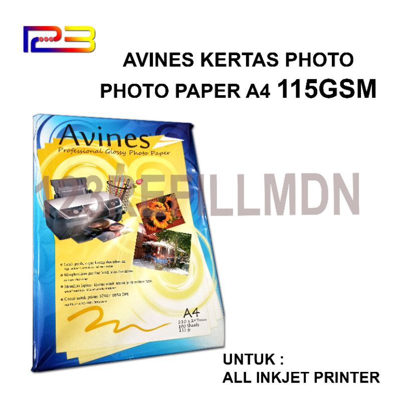 

AVINES KERTAS PHOTO PAPER 115GSM ISI 100LEMBAR