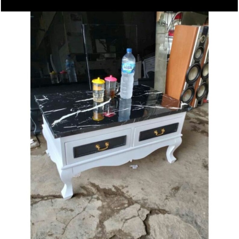 meja klasik HPL motif marmer