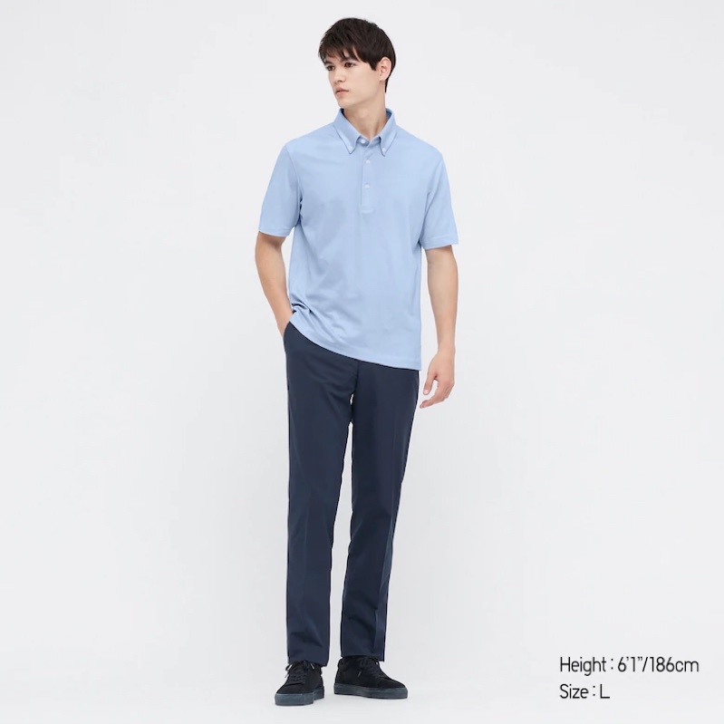 SALE MEN AIRism Kaos Polo Pique Lengan Pendek UNIQLO